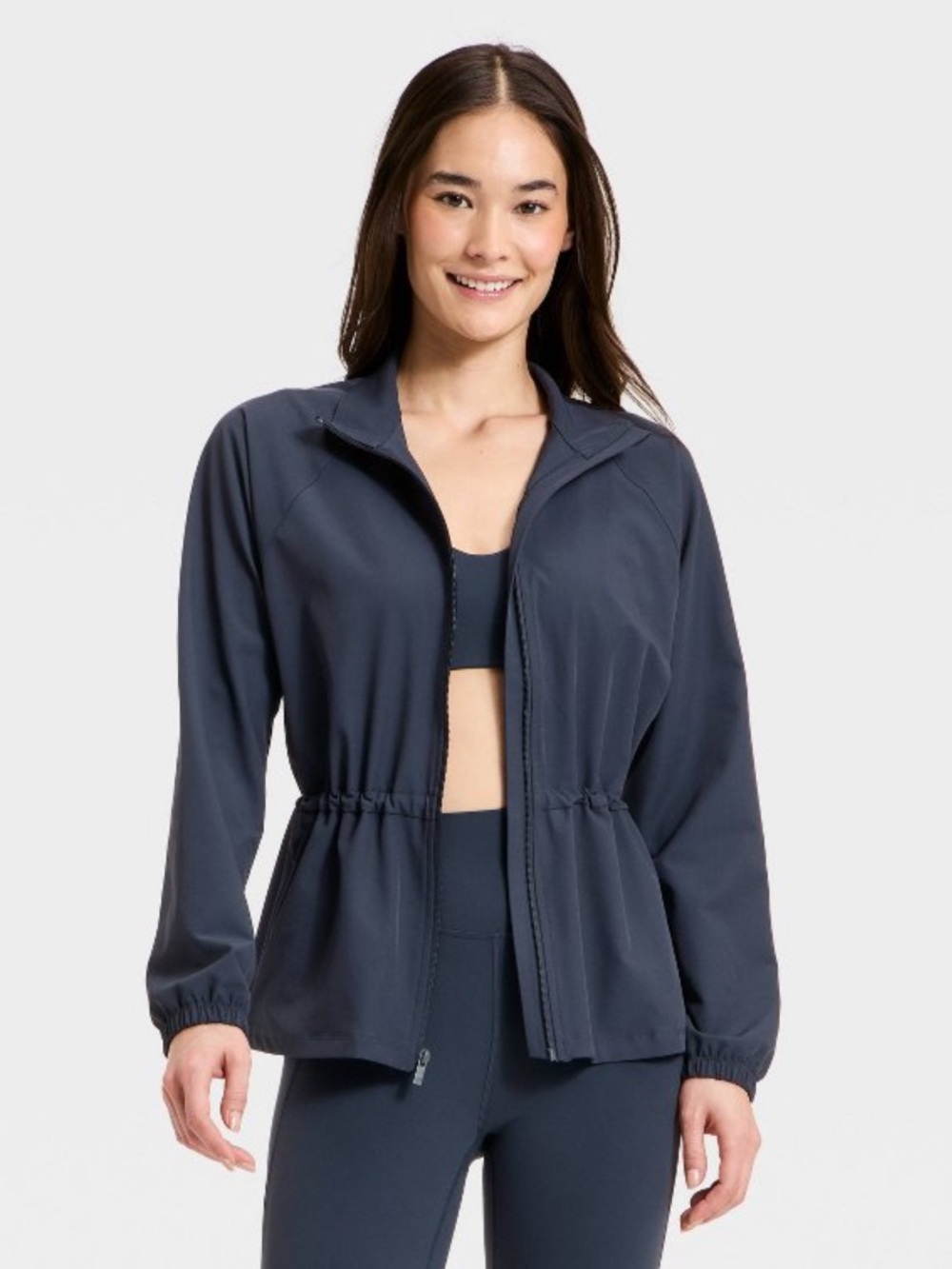 All in Motion Women’s Navy Full-Zip Lightweight Jacket